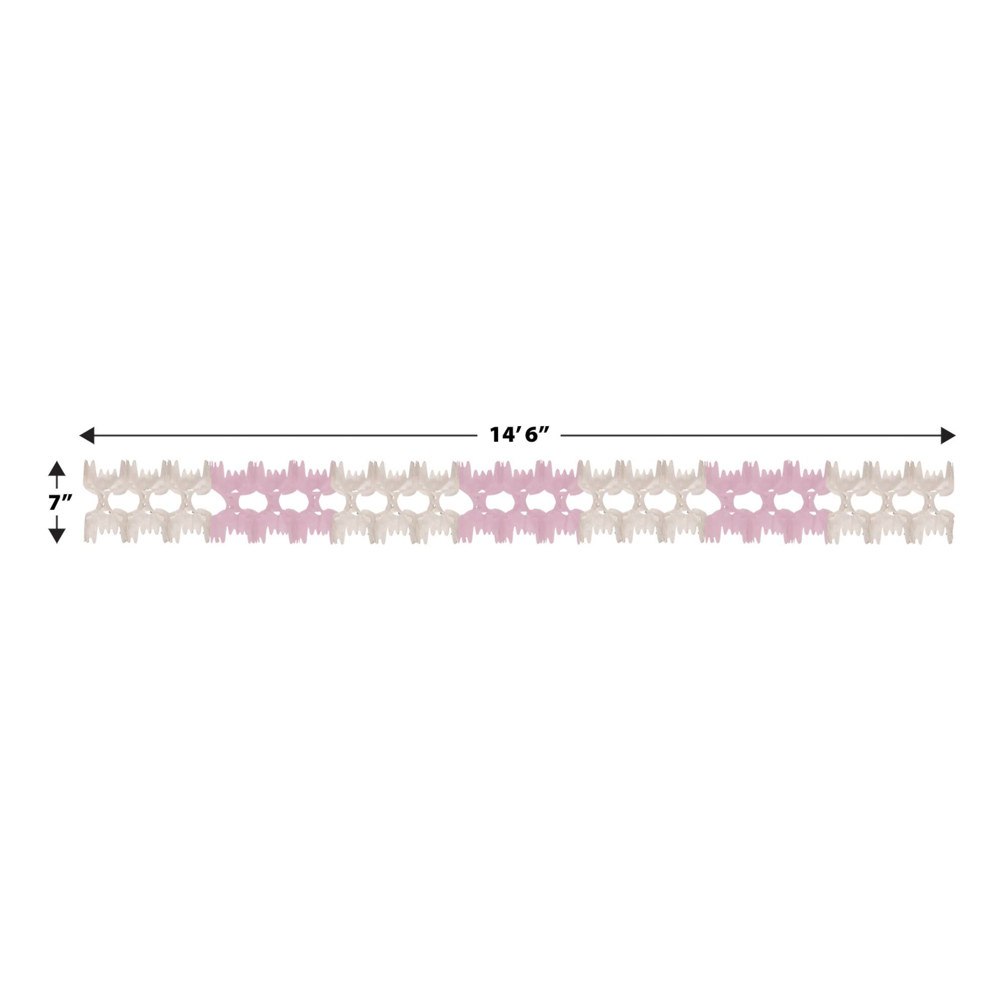 Beistle 14.5ft. Pink & White Pageant Garlands, 2ct.